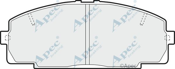 APEC BRAKING Piduriklotsi komplekt,ketaspidur PAD1371